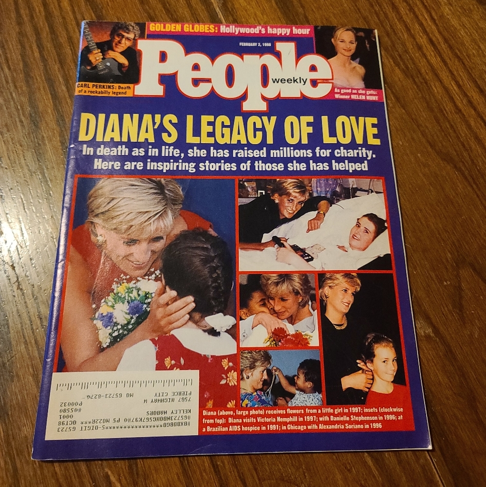 People Weekly Diana's Legacy of Love February 2, 1998